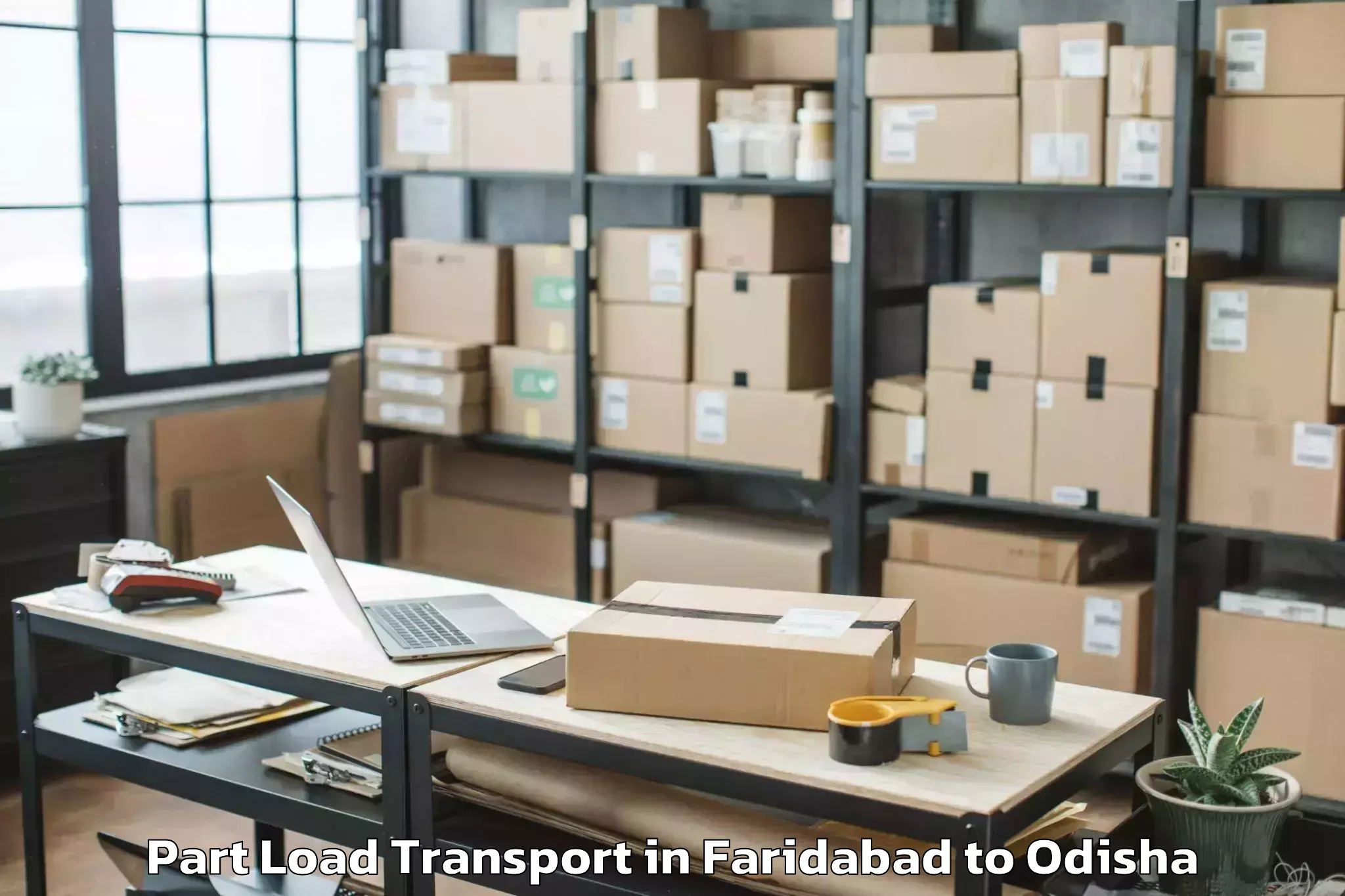 Trusted Faridabad to Gunupur Part Load Transport